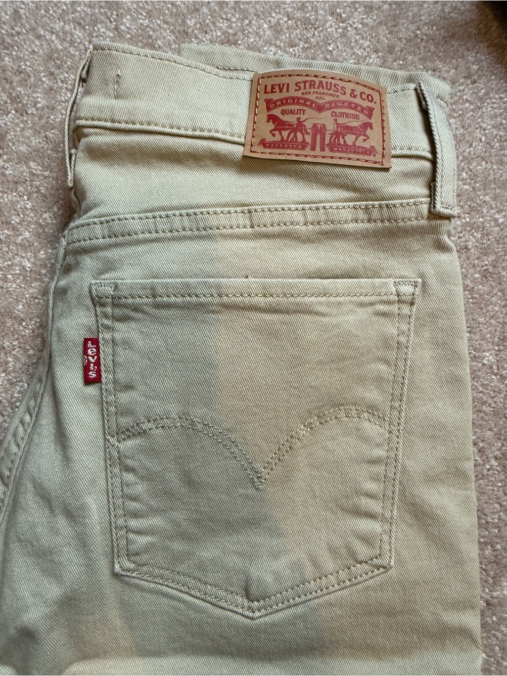Levi's 311 Shaping Skinny Jeans In Tan Size 30